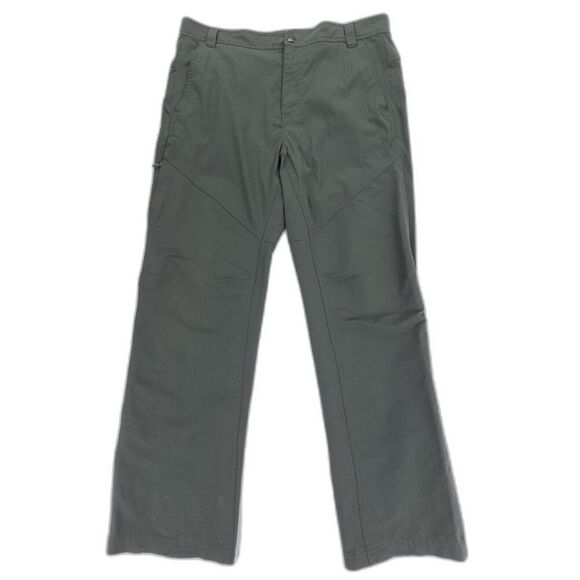COLUMBIA Cool Creek Nylon Utility Cargo Pants Gorpcore Mens 36x32 Olive Green - Picture 1 of 9